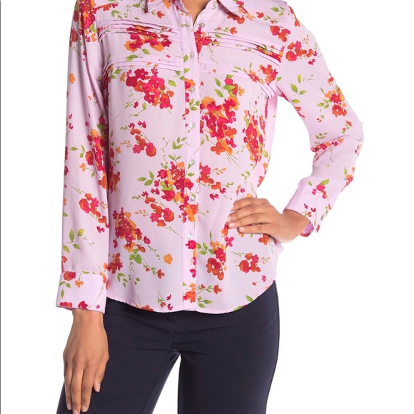 Nanette Lepore long sleeves floral shirt - Picture 2 of 3